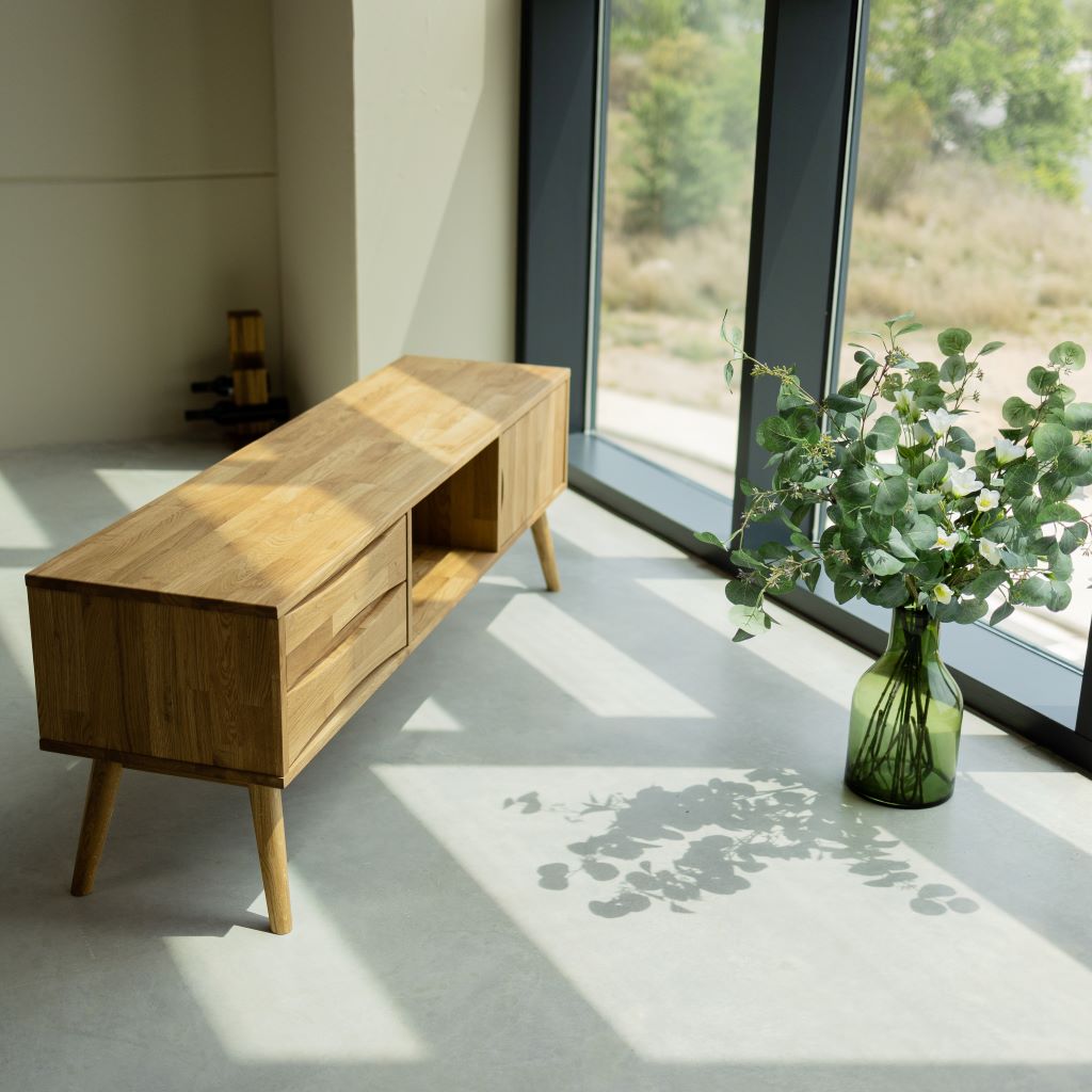 Meuble TV en bois de chêne MALMO | VESKOR