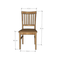 Lot de 2 ou 4 chaises de salle à manger en chêne massif Provance | VESKOR