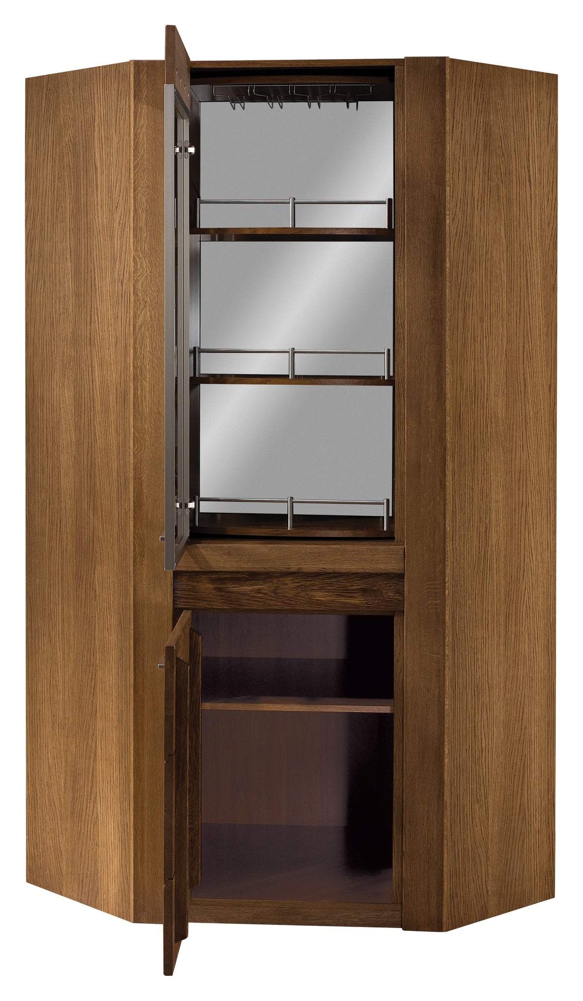 Vitrine en chêne rustique VELVET 16 | LoftStory