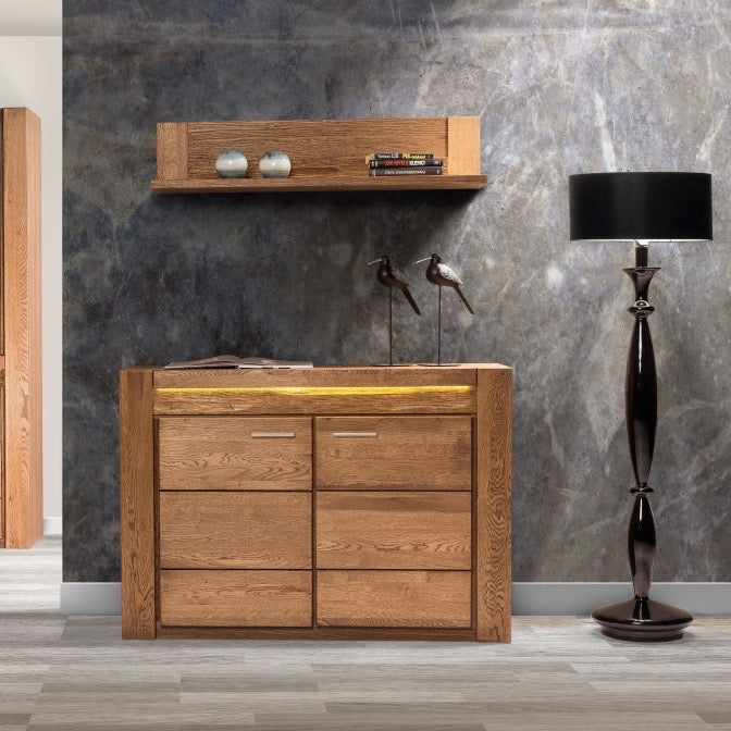 Étagère murale en chêne rustique VELVET 34 | LoftStory