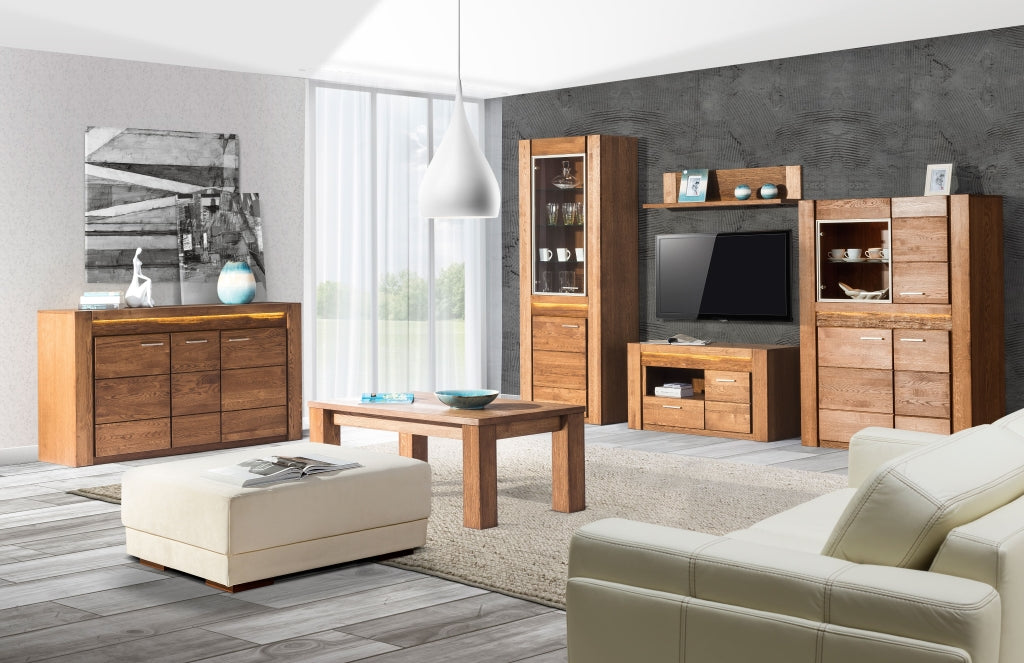Étagère murale en chêne rustique VELVET 34 | LoftStory