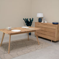 Table de salle à manger extensible en bois massif SWEDEN | VESKOR