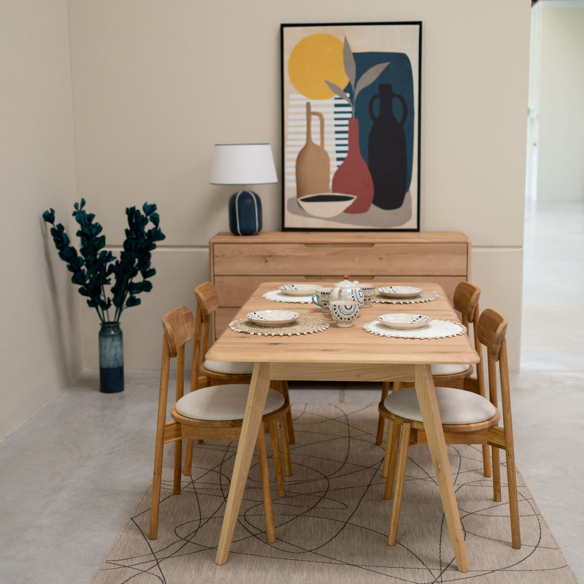 Table de salle à manger extensible en bois massif SWEDEN | VESKOR