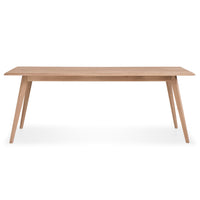 Table de salle à manger fixe en bois massif SUÈDE | VESKOR