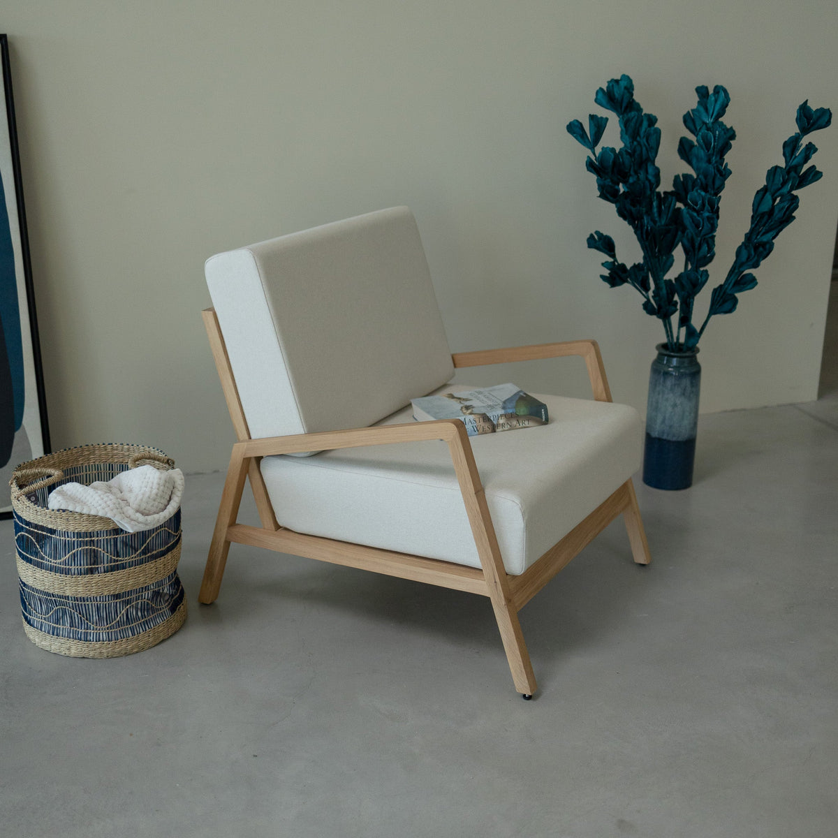 Fauteuil en bois massif SUÈDE | VESKOR
