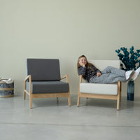 Fauteuil en bois massif SUÈDE | VESKOR