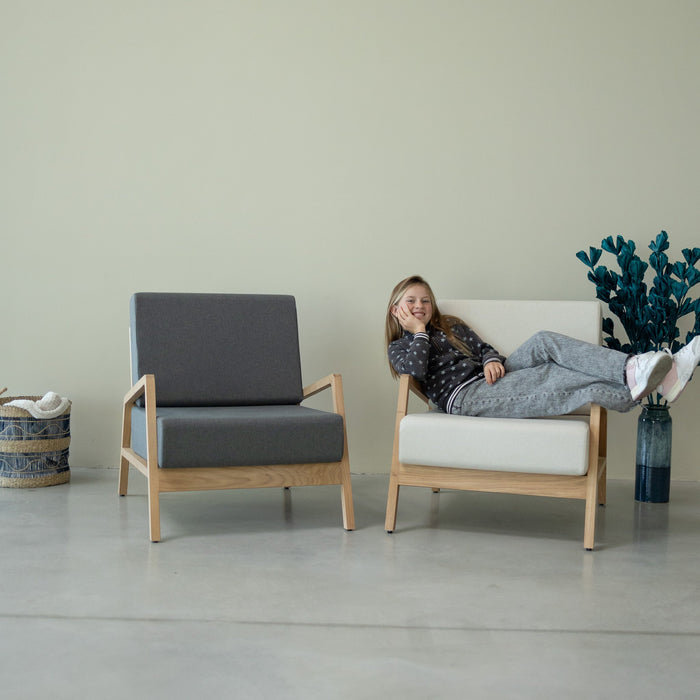 Fauteuil en bois massif SUÈDE | VESKOR