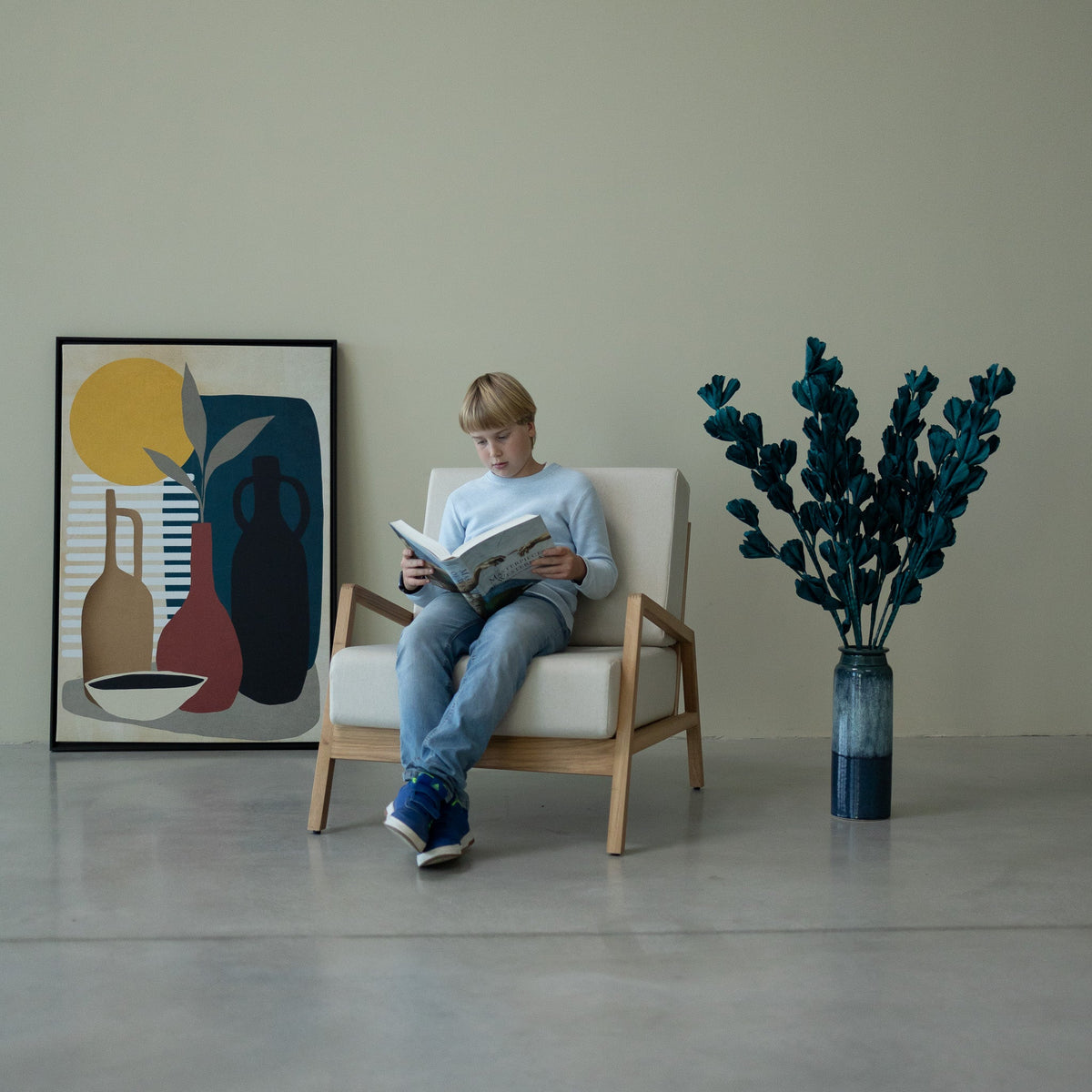 Fauteuil en bois massif SUÈDE | VESKOR