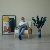 Fauteuil en bois massif SUÈDE | VESKOR