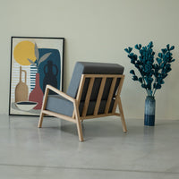 Fauteuil en bois massif SUÈDE | VESKOR