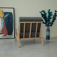Fauteuil en bois massif SUÈDE | VESKOR