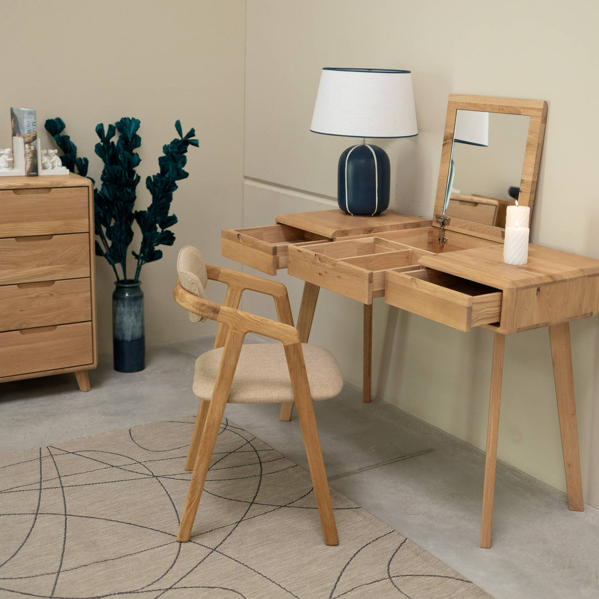Coiffeuse en bois massif SWEDEN 1 | VESKOR