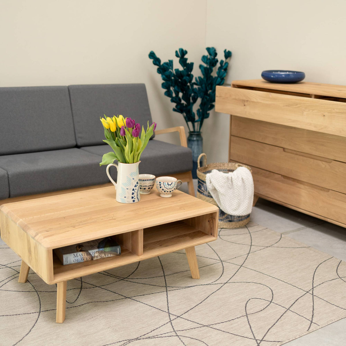 Table basse en bois massif SWEDEN 1 | VESKOR