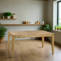 Table de salle à manger à rallonge en bois de chêne FREDO | VESKOR