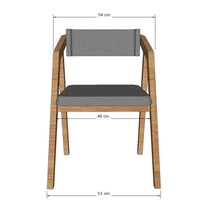 Lot de 2 ou 4 chaises de salle à manger rembourrées en chêne massif Soho | VESKOR