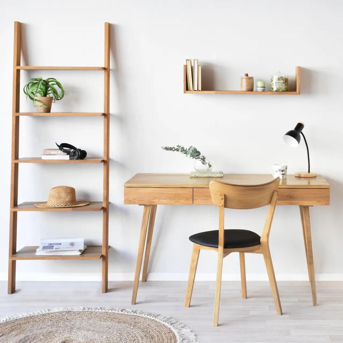 Etagère en chêne massif MALMO 1 | VESKOR