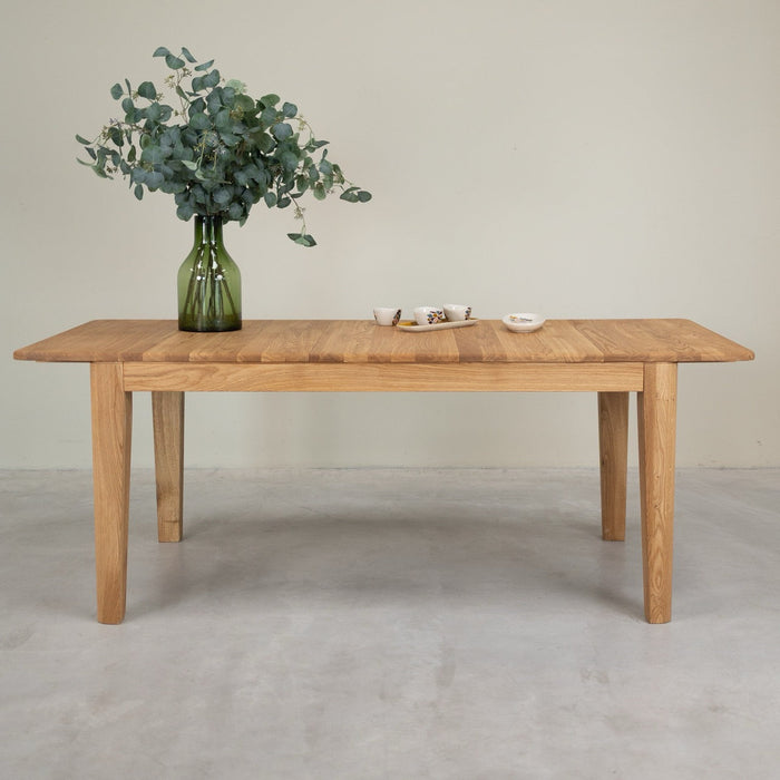 Table de salle à manger à rallonge en chêne massif KODAMA | VESKOR