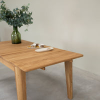 Table de salle à manger à rallonge en chêne massif KODAMA | VESKOR