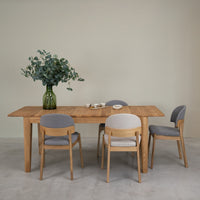Table de salle à manger à rallonge en chêne massif KODAMA | VESKOR