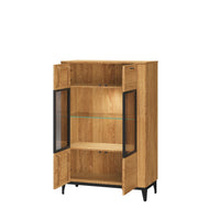 Vitrine en chêne OPORTO 15 | LoftStory