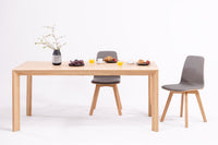Table de salle à manger fixe en bois massif DITA | KARPIS