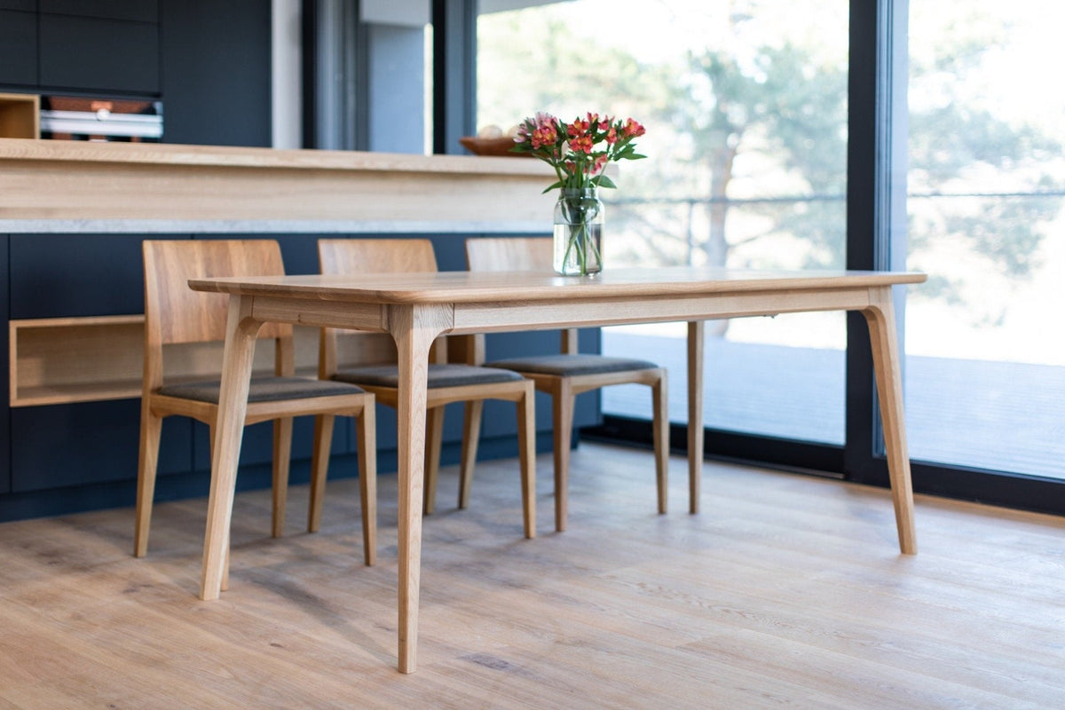 Table de salle à manger à rallonge en bois massif TOKIO | KARPIS