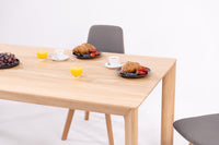 Table de salle à manger fixe en bois massif DITA | KARPIS