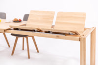 Table de salle à manger à rallonge en bois massif DITA | KARPIS
