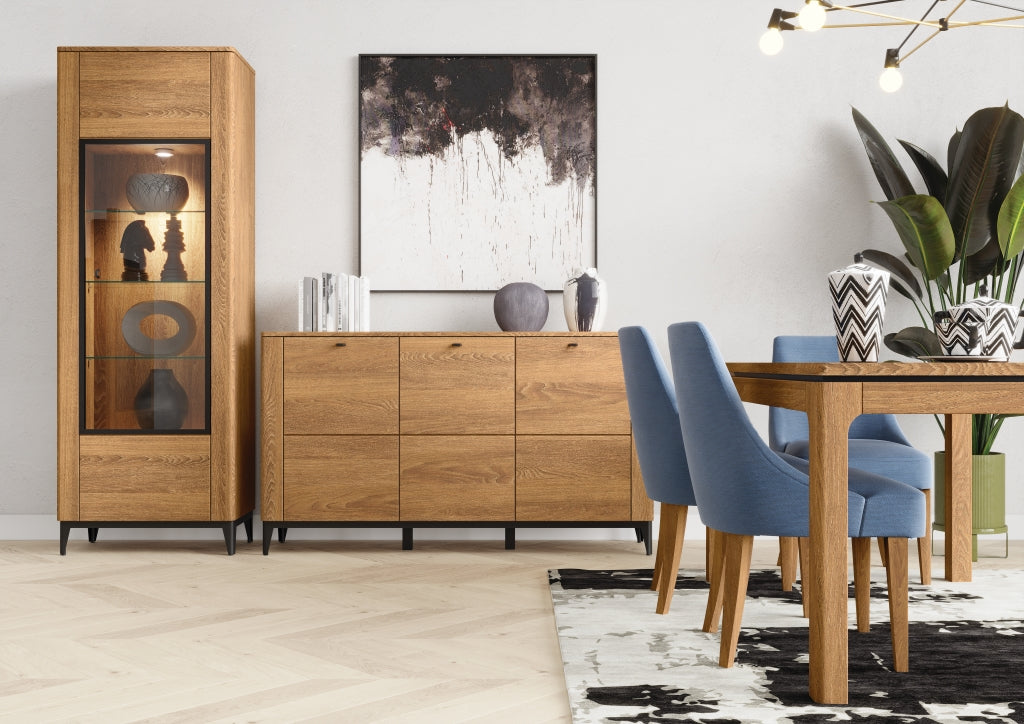 Vitrine en chêne OPORTO 10 | LoftStory