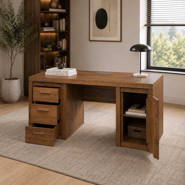 Bureau en chêne rustique VELVET 37 | LoftStory