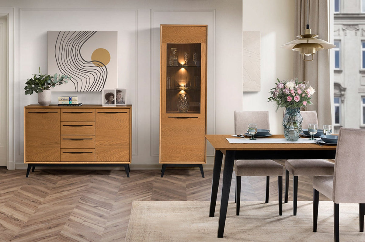 Table à manger extensible en chêne LAZURE 40 | LoftStory