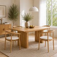 Table à manger à rallonges en chêne LONDRES 40 | LoftStory