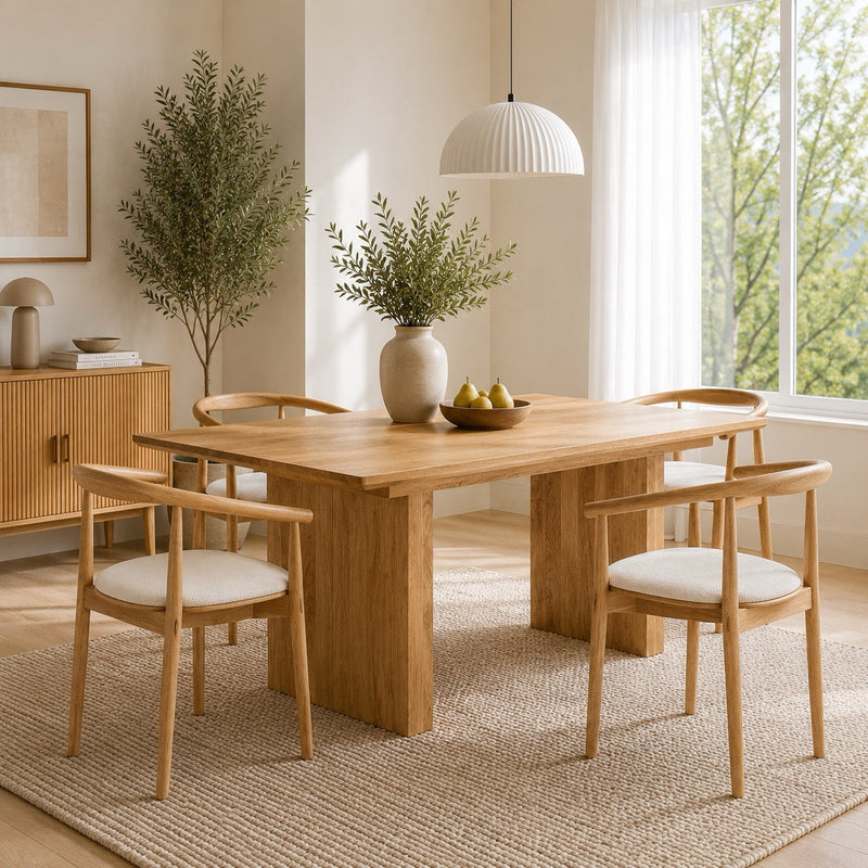Table à manger à rallonges en chêne LONDRES 40 | LoftStory