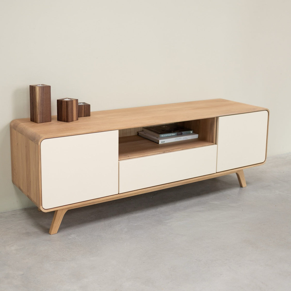 Meuble TV en bois massif OSLO 2 | VESKOR