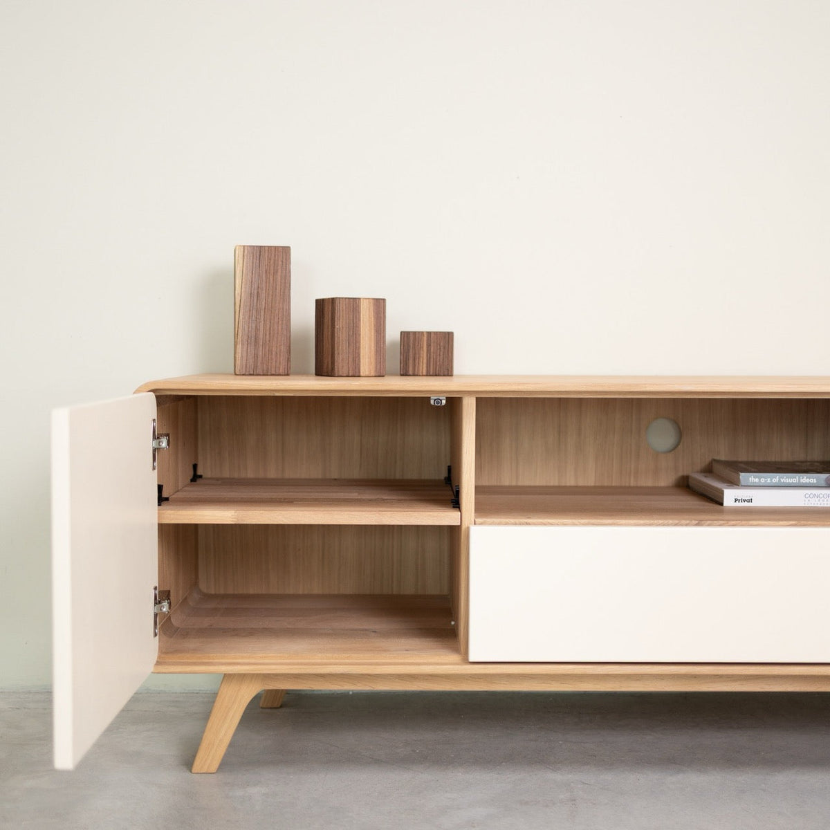 Meuble TV en bois massif OSLO 2 | VESKOR