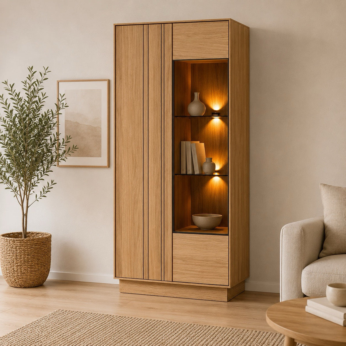 Vitrine en chêne JOIN 15 | LoftStory