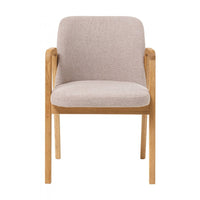 Lot de 2 ou 4 chaises de salle à manger Chill, structure en chêne massif, rembourrées | VESKOR